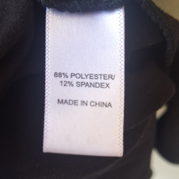 Cuddl Duds Black Double front opening Short Sleeve Womens Midi Dress Size L - Picture 5 of 5